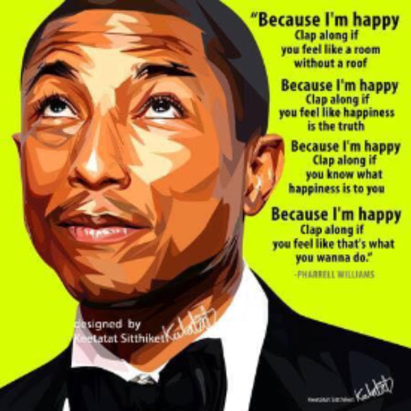 Pop Art Wall Decoration Drawing (Pharrell Williams 2) 掛畫
