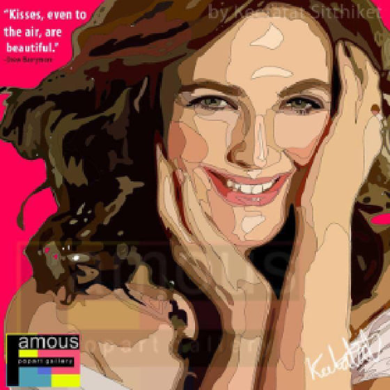 Pop Art Wall Decoration Drawing (Drew Barrymore) 茱·芭莉摩亞 掛畫