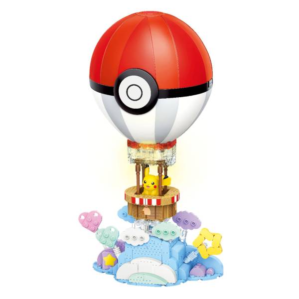 Qman - Pikachu - Hot air balloon 寵物小精靈 寶可夢 比卡超 熱氣球 積木