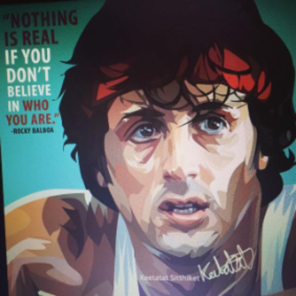 Pop Art Wall Decoration Drawing (Rocky Balboa) 洛奇 掛畫