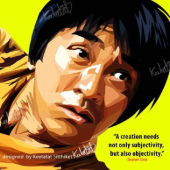Pop Art Wall Decoration Drawing (Stephen Chow) 周星馳 掛畫