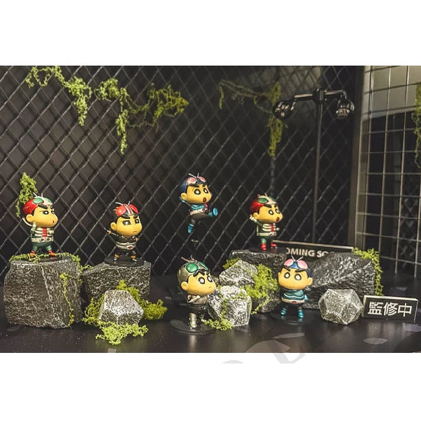 Crayon Shinchan x Masked Rider Blindbox series Vol.2 (box of 6) 幪面超人 蠟筆小新