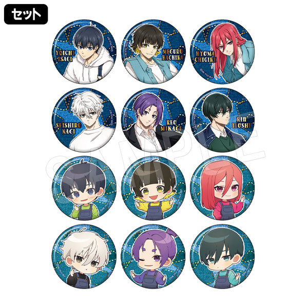 Blue Lock Trading Gilding Style Mat Can Badge Denim Ver. (Set of 12) 藍色監獄 襟章