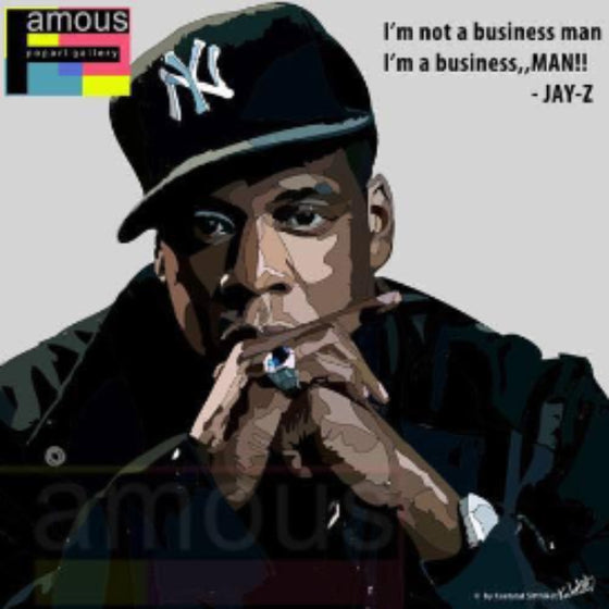 Pop Art Wall Decoration Drawing (Jay-Z - NY) 掛畫