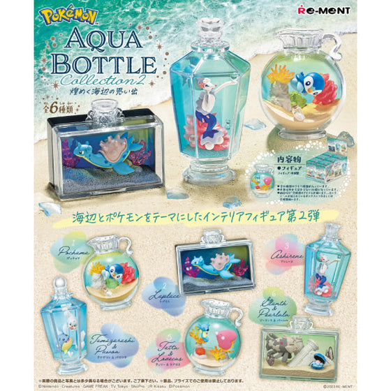 REMENT - POKEMON AQUA BOTTLE collection 2 (set of 6) 寵物小精靈 寶可夢 (2024 Aug resale ver.)