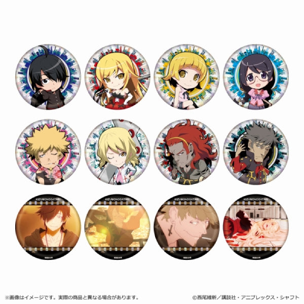 Kizumonogatari -Koyomi Vamp- Hologram Can Badge (Set of 12) 傷物語 物語 襟章