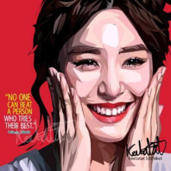 Pop Art Wall Decoration Drawing (Tiffany - SNSD) 掛畫