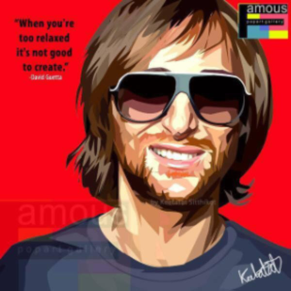 Pop Art Wall Decoration Drawing (David Guetta) 掛畫