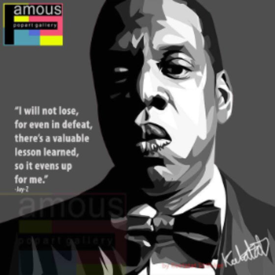 Pop Art Wall Decoration Drawing (Jay-Z - Suit) 掛畫