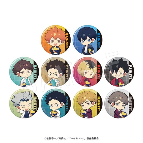 Haikyu!! Trading Glitter Can Badge JF2025 ver. (Set of 10) 排球少年 襟章 徽章