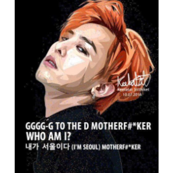 Pop Art Wall Decoration Drawing (G Dragon GGGG-G) 掛畫