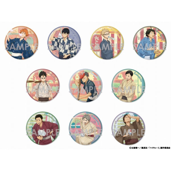Haikyu!! Trading BIG Can Badge ~Yukata~ (Set of 10) 排球少年 烏野 襟章 浴衣