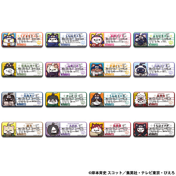 MEGA CAT PROJECT NARUTO Nyaruto！Name Metal Badge Collection (box of 6) 火影忍者