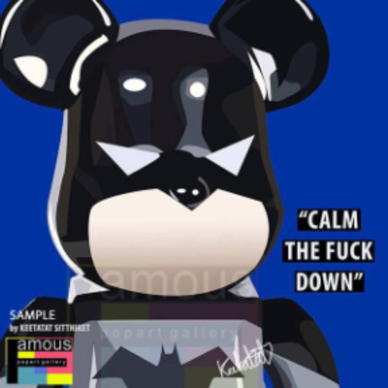 Pop Art Wall Decoration Drawing (Bearbrick - Batman) 掛畫