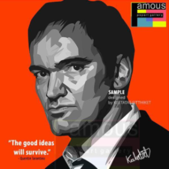 Pop Art Wall Decoration Drawing (Quentin Tarantino) 昆頓·塔倫天奴 掛畫
