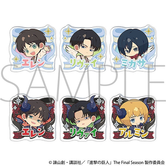 Attack on Titan Acrylic Badge - Angels and Demons (pack of 6) 進擊的巨人