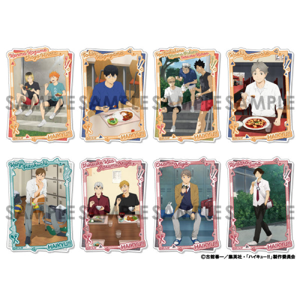 Haikyu!! Trading Clear Stickers -Itadakimasu!- (set of 8) 排球少年 貼紙