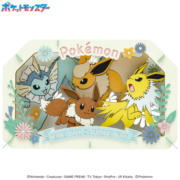 PT-L73 PAPER THEATER Pokemon - Eevee, Vaporeon, Jolteon, Flareon 寵物小精靈 寶可夢 紙劇場 水 雷 火 伊貝