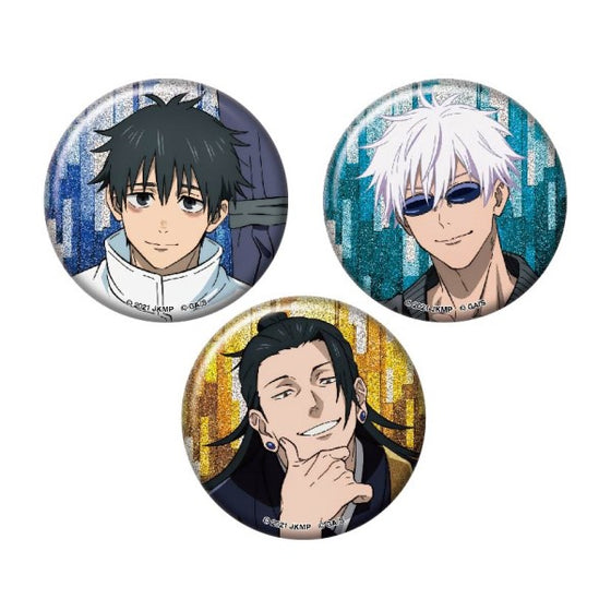 Jujutsu Kaisen 0 the Movie Glitter Can badge Set 咒術迴戰 五條悟 夏油傑 乙骨憂太
