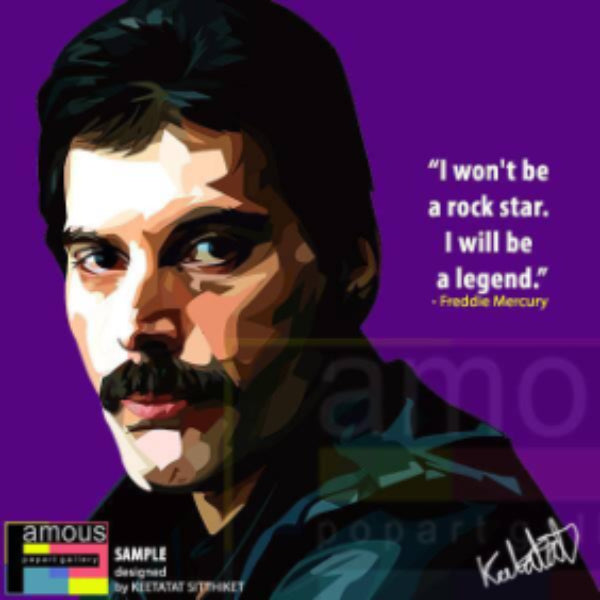 Pop Art Wall Decoration Drawing (Freddie Mercury) 掛畫