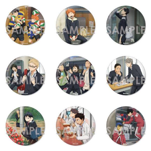 Haikyu!! Trading BIG Can Badge After School Rotation (set of 9) 排球少年 襟章
