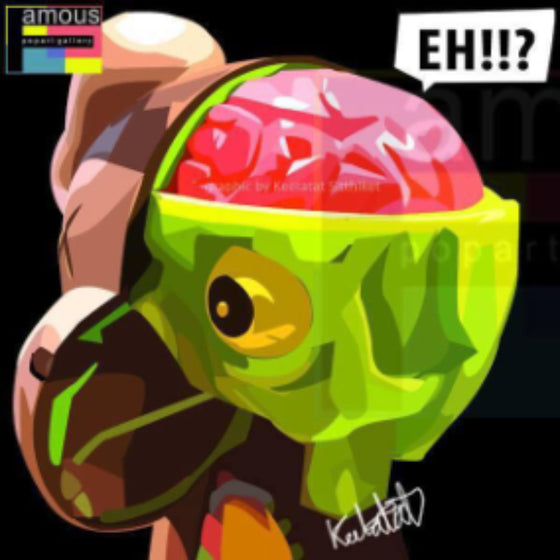 Pop Art Wall Decoration Drawing (Kaws Bearbrick EH!?) 掛畫