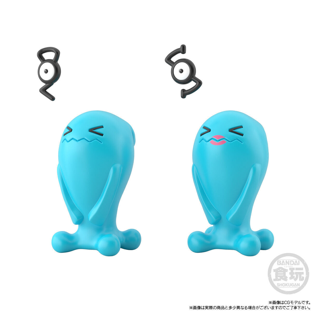 POKÉMON SCALE WORLD JOHTO REGION UNKNOWN (G / S) & WOBBUFFET (M / F) W/O GUM 寵物小精靈 寶可夢 未知圖騰 果然翁 城都地區