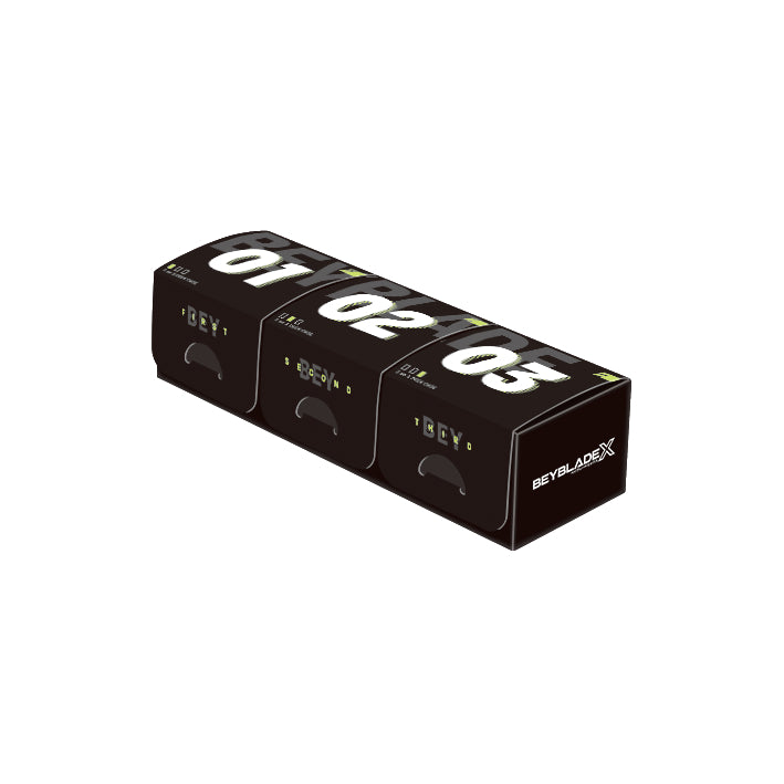 BeybladeX Accessory BX-57 3 on 3 Deck Case (Black Version) [Official Import]