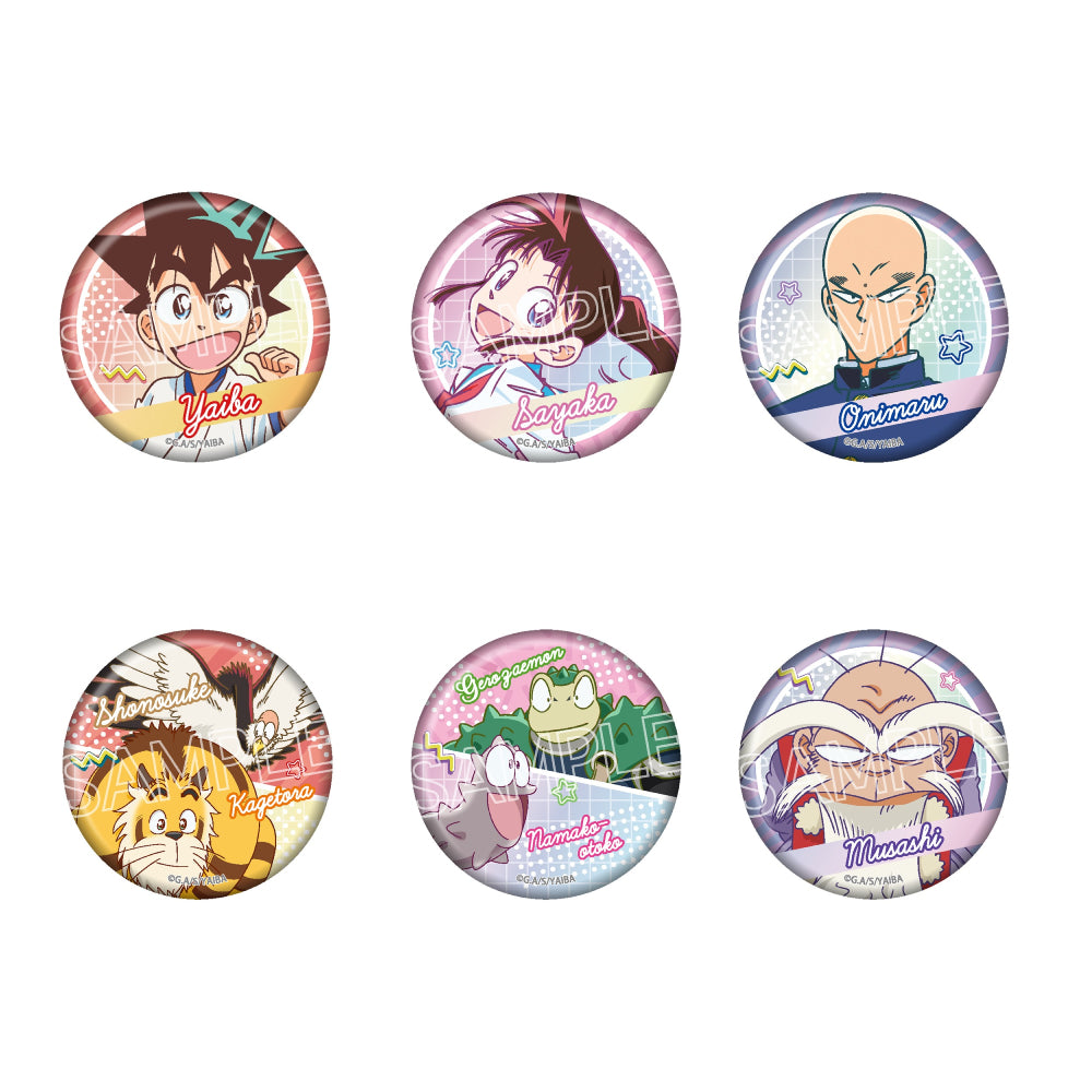 True Samurai Legend YAIBA Style Up Series Trading Badges (set of 6) 反斗劍神 劍神傳說 襟章 徽章