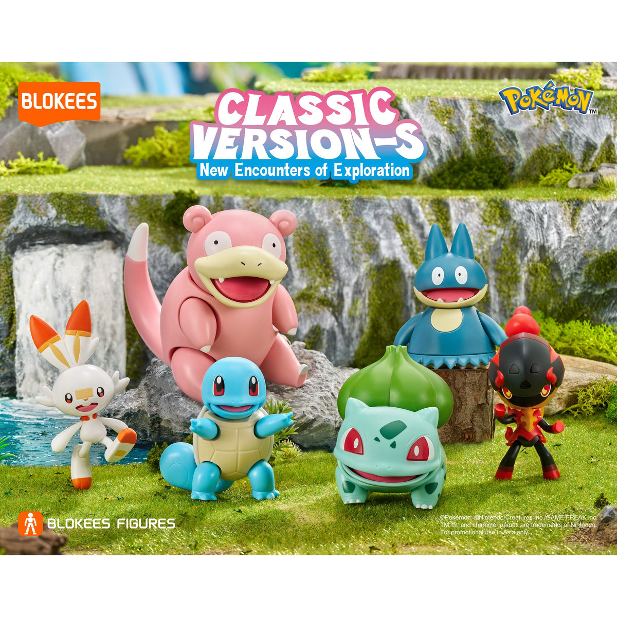Pokemon Classic Version CV-S 寵物小精靈 寶可夢 (Bulbasaur / Squirtle / Munchlax / Slowpoke / Scorbunny / Charcadet)