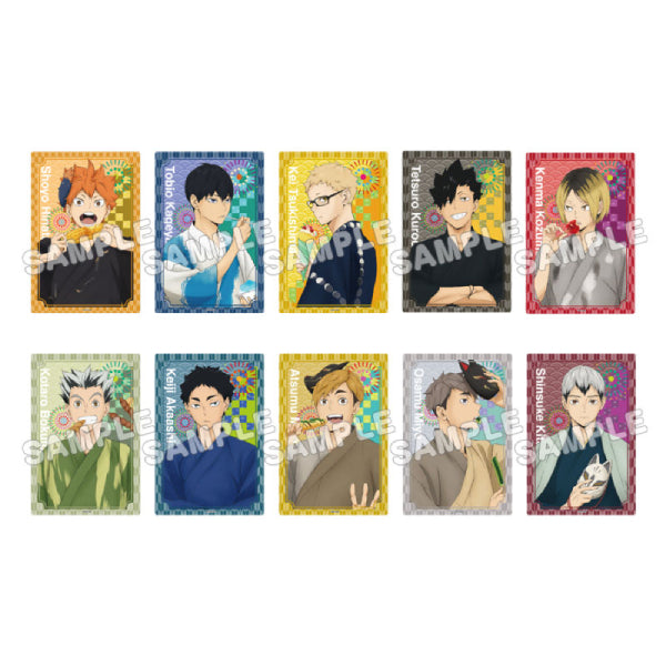Haikyu!! Festival Trading Clear Sparkly Cards (set of 10) 排球少年 收藏卡 kirakira