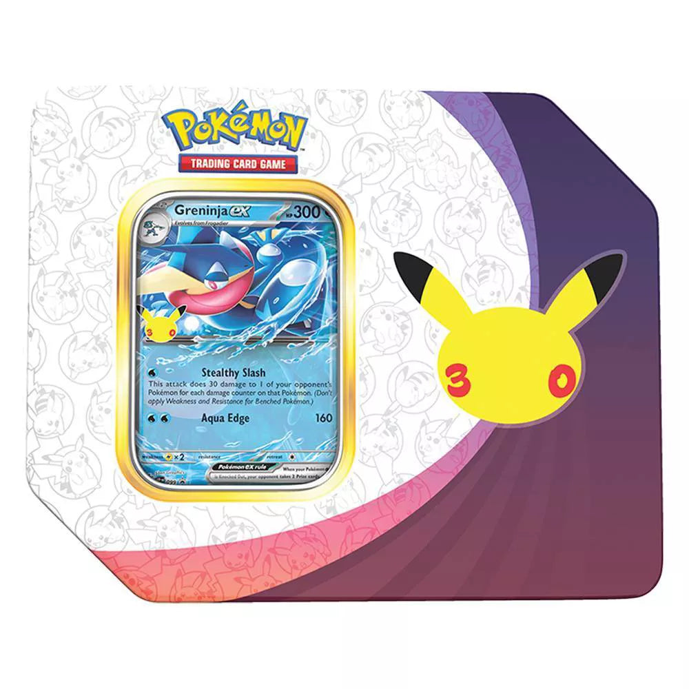 30th Celebration Tin (Sylveon ex / Greninja ex) ME: 30th Celebration (Eng ver.) 寵物小精靈 寶可夢 卡牌