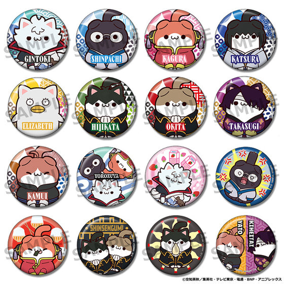 MEGA CAT PROJECT Gintama Nyantama! Metal Badge Collection (set of 16) 銀魂 襟章