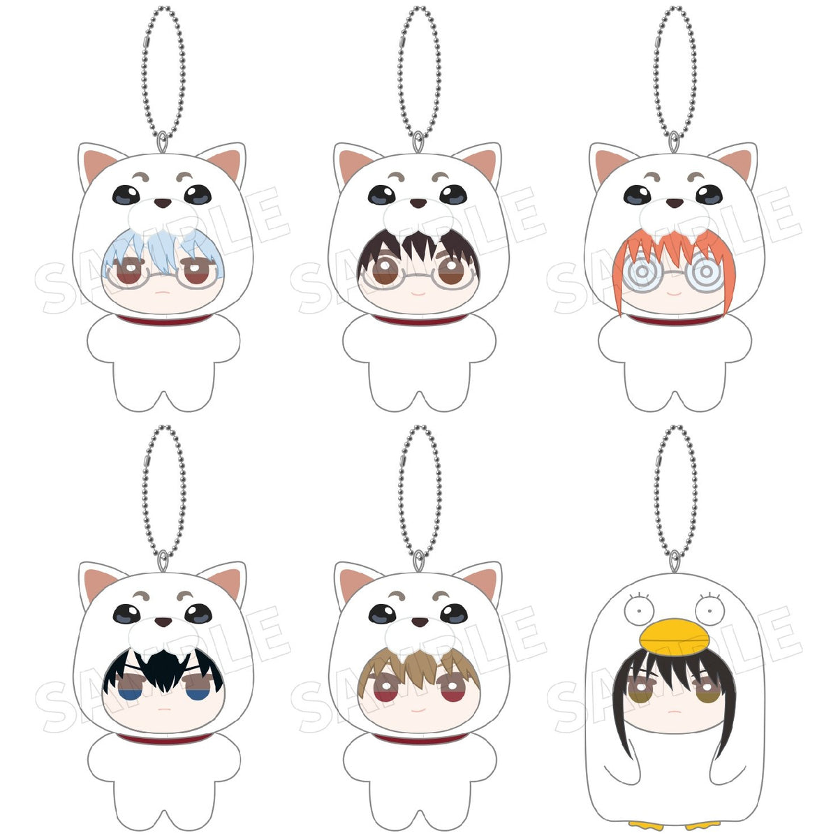 Mr. Ginpachi's Zany Class Mimigurumi Plush Mascot - Sadaharu Ver. (6 variants) 銀八 老師 定春