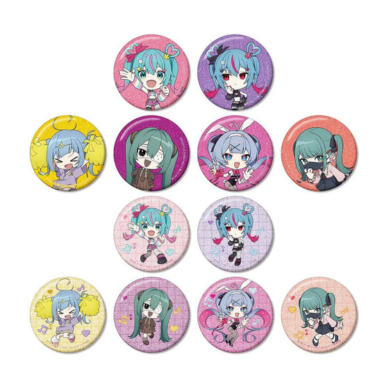 OTOIRO Chibi Character Art by Rozuki Trading Glitter Pin Badges - Decomik LIVE starring Hatsune Miku Hello Produced by DECO*27 (box of 12) 初音 未來