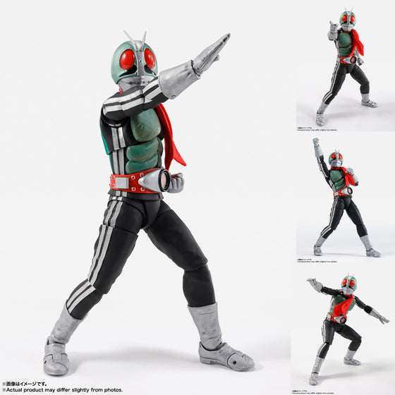 Action figure of a superhero in a dynamic pose with multiple views on a white background