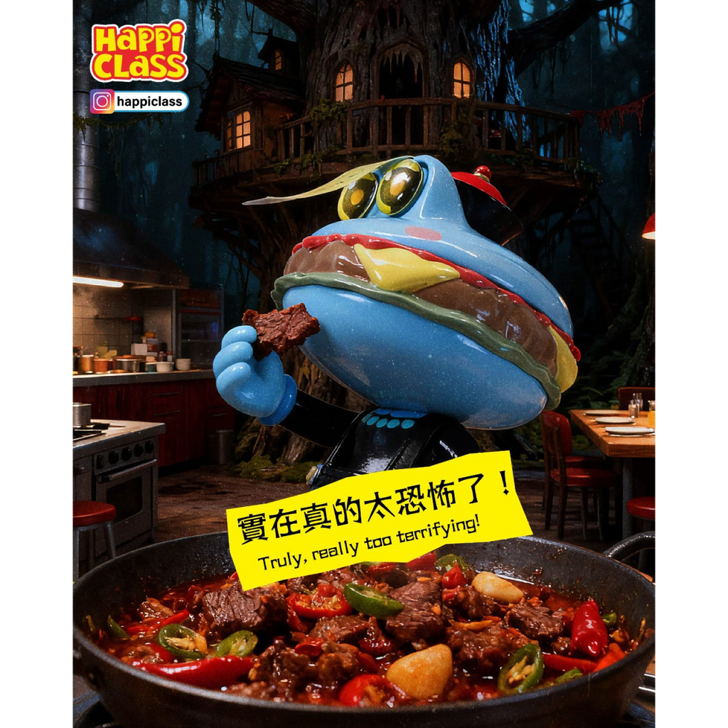 Happi Class - HC#043 Hopping Burger Set 漢堡 君 跳跳堡