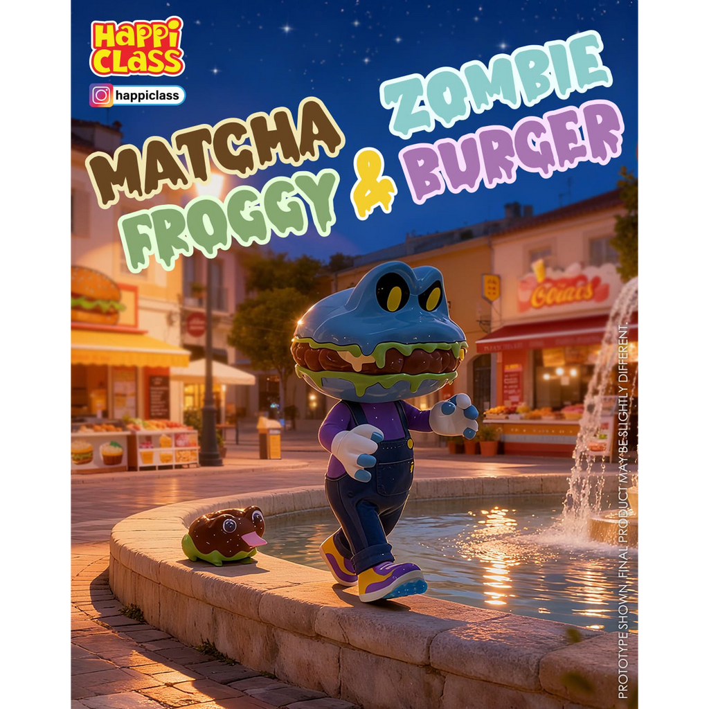 Happi Class - HC#038 Zombie Burger and Matcha Froggy 漢堡 君 喪屍
