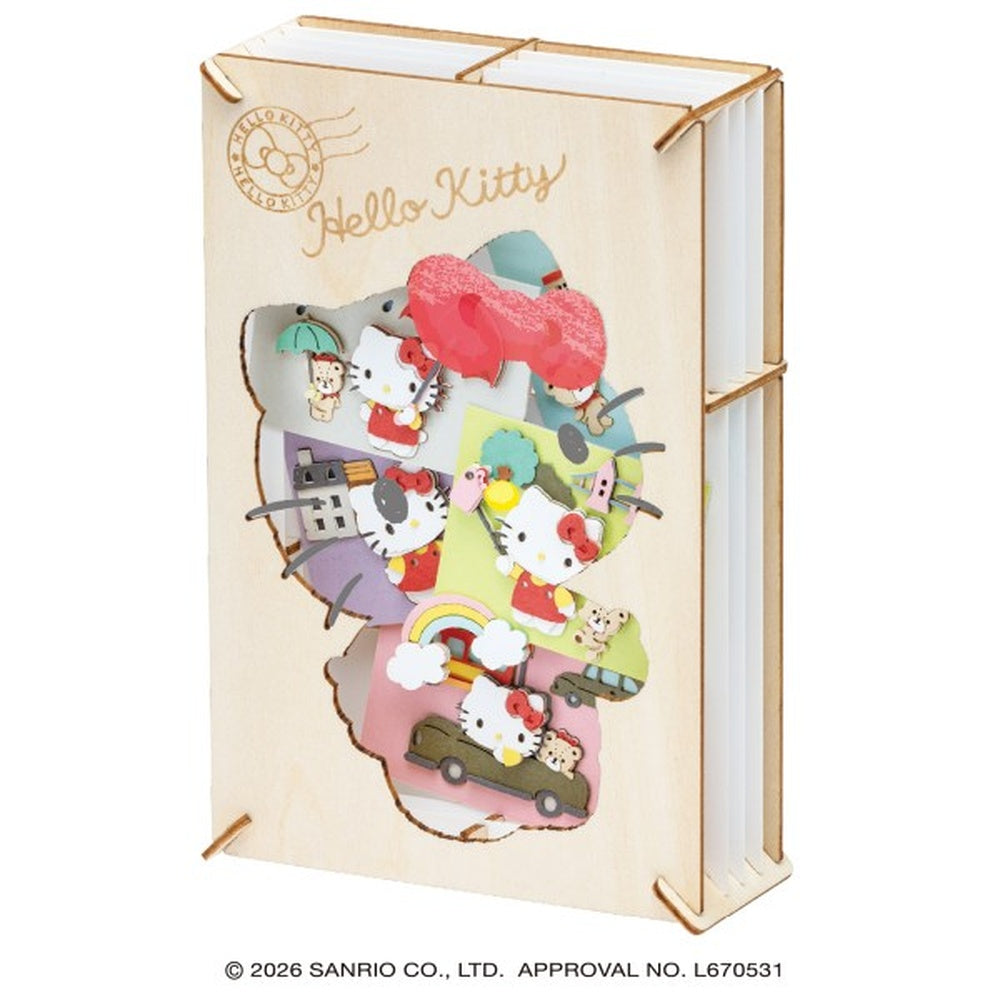 PT-WL38 Sanrio Characters PAPER THEATER -Wood Style- Hello Kitty