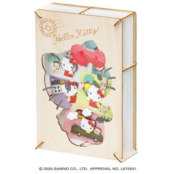 PT-WL38 Sanrio Characters PAPER THEATER -Wood Style- Hello Kitty