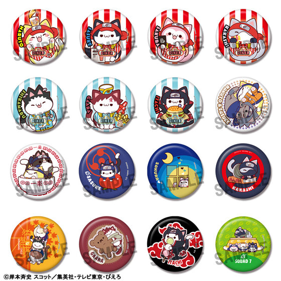MEGA CAT PROJECT NARUTO Nyaruto！Metal Badge Collection (Set of 16) 火影忍者 貓