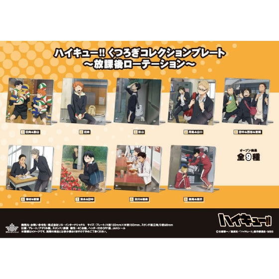 Haikyu!! Relaxation Collection Plate After School Rotation Acrylic Plate (9 variants) 排球少年 立牌