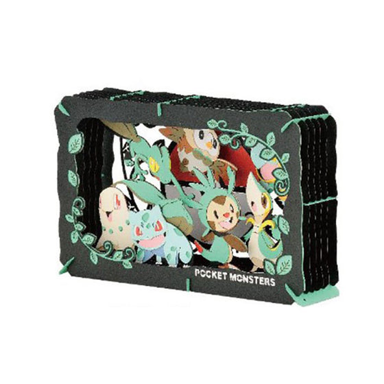 Pokemon Grass 6 Monsters PT-L06 Craft Kit Paper Theater