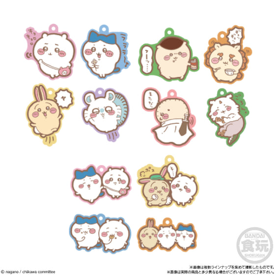 SOMETHING SMALL AND CUTE RUBBER MASCOT GUMMI 2 (box of 12 packs) Chikawa Chiikawa ちいかわ 小可愛 吉伊卡哇 gummy gumi 掛飾 吊飾 鎖匙扣