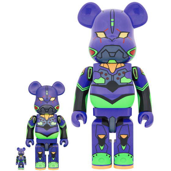 BE@RBRICK Evangelion Unit 1 (new paint version) (100% & 400% / 1000%) 新世紀福音戰士 Evangelion