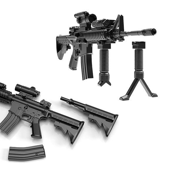 Little Armory 1:12 LA050 M4A1 Type 2.0 Toy Assault Rifle Model Figure