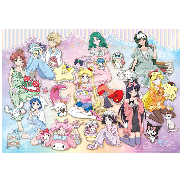 1000T-369 Pretty Guardian Sailor Moon Series x Sanrio Characters Jigsaw Puzzle [Party Night] 美少女戰士 拼圖