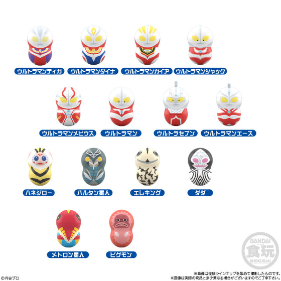 COO'NUTS ULTRAMAN W/O GUM (set of 14) 超人 不倒翁