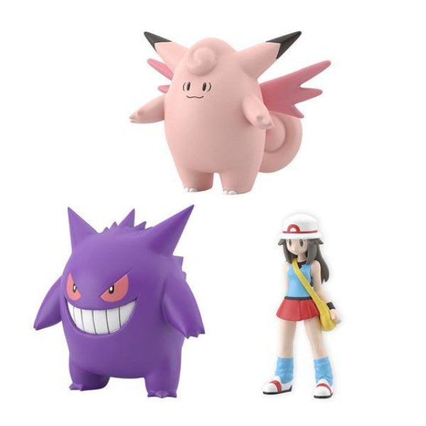 POKEMON SCALE WORLD KANTO REGION LEAF & PIXI & GENGAR W/O GUM (2023 Mar Resale ver.) 寵物小精靈 寶可夢 關都地區 耿鬼 皮可西