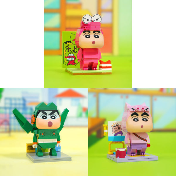 Qman - Crayon Shinchan (Shinchan Cos Tohato / Shinchan Cos GUNDAM / Shinchan Cos BURIBURI ZAEMON) 蠟筆小新 積木
